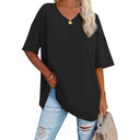Oversized V-Neck T-Shirt – Casual Tunic Style