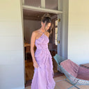 Pleated Halter Maxi Dress – Elegant Flowy Design