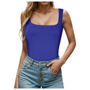 Sleeveless Fitted Tank Top – Square Neck Design
