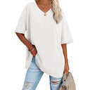 Oversized V-Neck T-Shirt – Casual Tunic Style