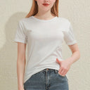 Women’s Classic Cotton T-Shirt – Casual Round Neck Basic