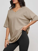 Oversized V-Neck T-Shirt – Casual Tunic Style